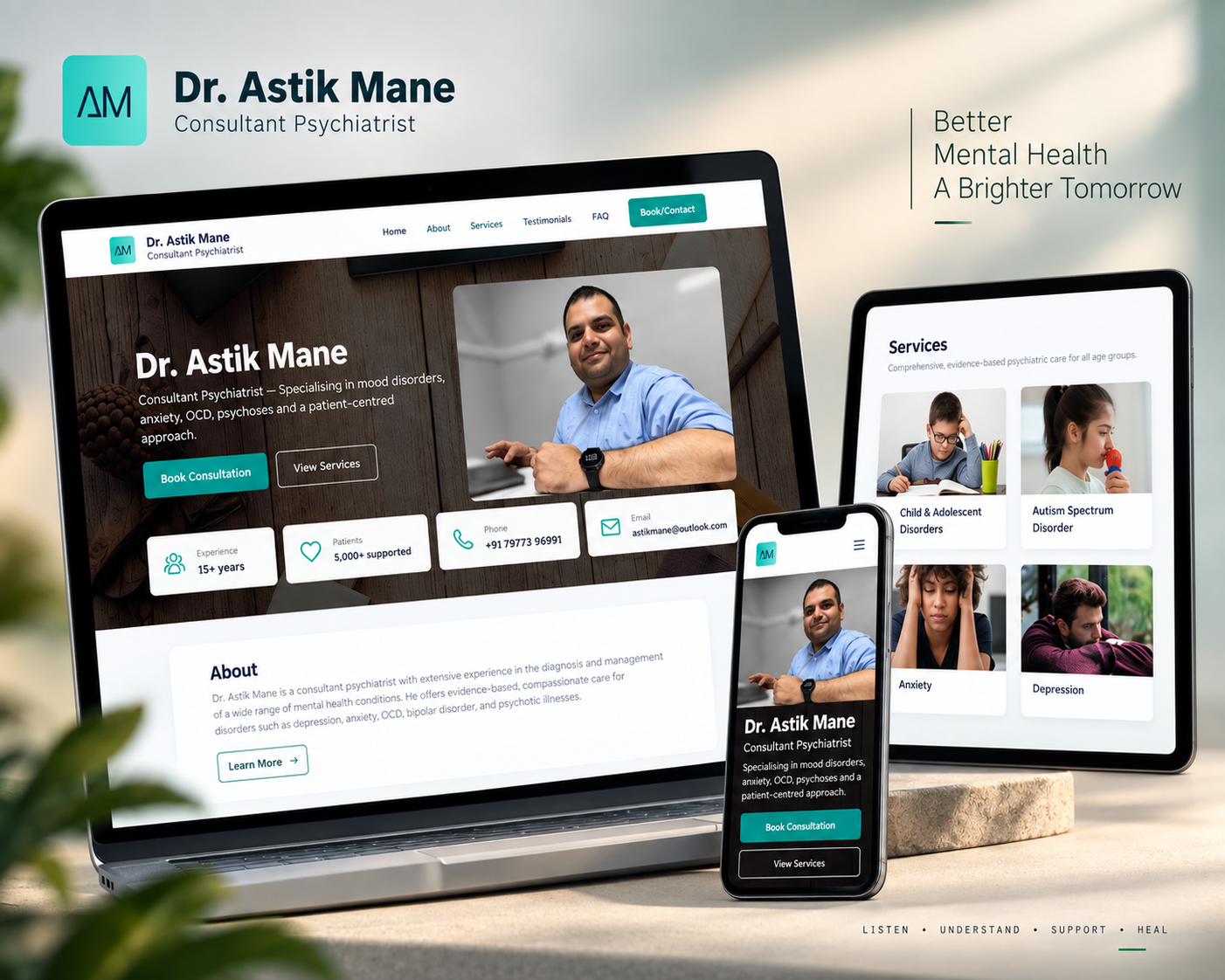 Astik Mane - Clinic Website